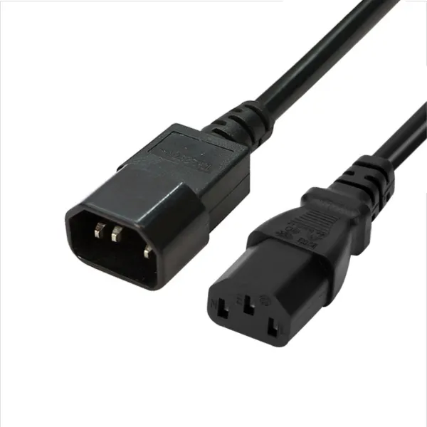 power cord iec c13 to c14 3x18awgx1