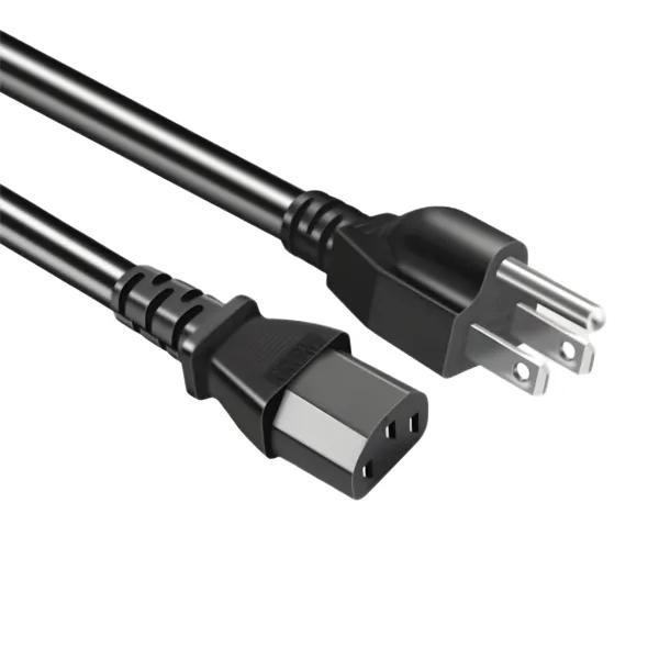 power cord iec c13 to nema 5 15p 3x16awgx5m 100 240v 3 wire black for sale