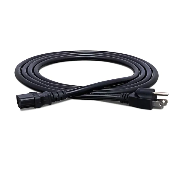 power cord iec c13 to nema 5 15p 3x16awgx5m 100 240v 3 wire black manufacturers