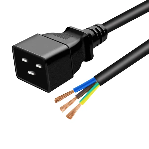 power cord iec c19 to c20 3x14awgx3m 100 240v 3 wire black suppliers