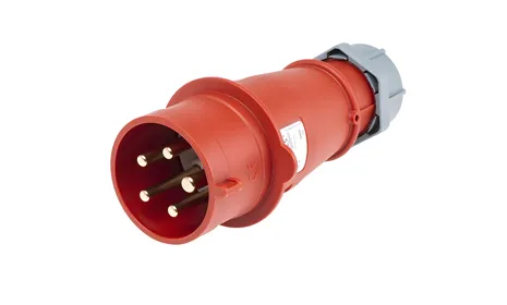 Industrial Connector, 63A, 100-240V, 3P+N+E, IP44