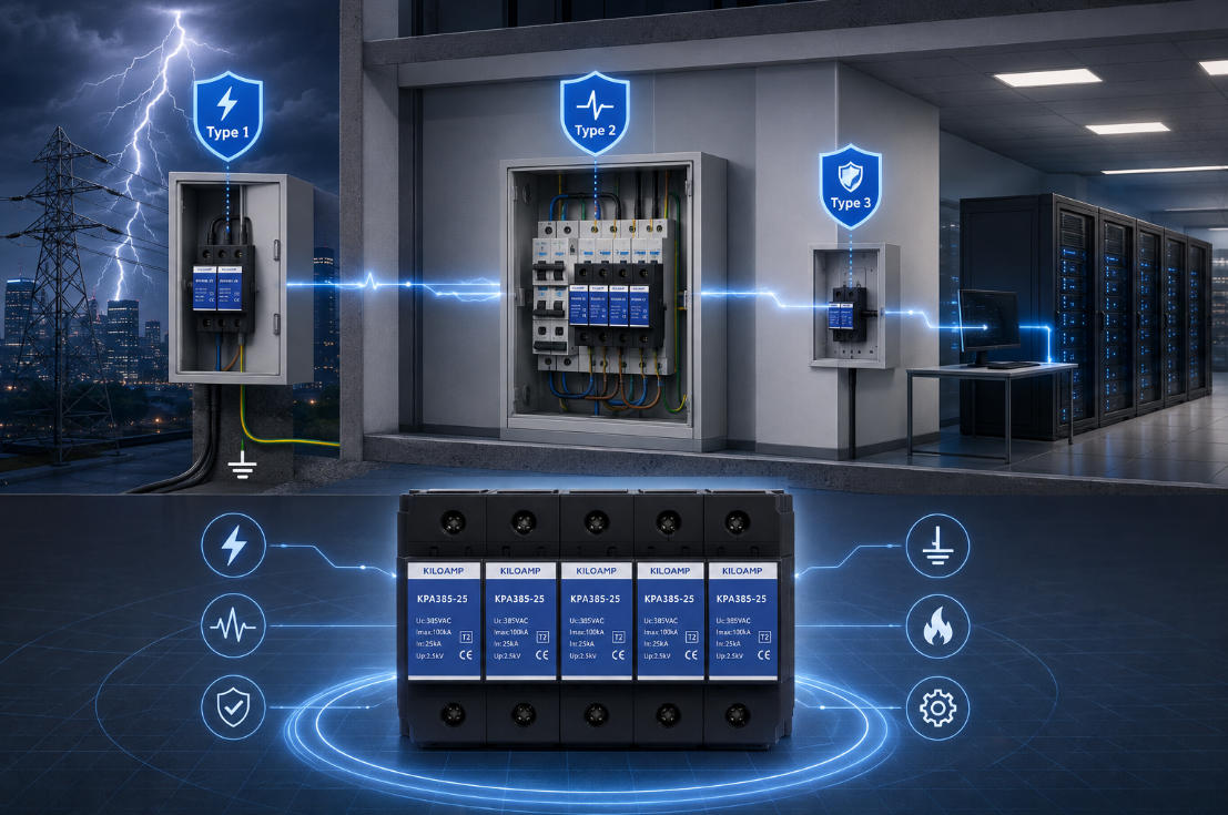 Surge Protective Device Types Explained: Type 1, Type 2 and Type 3 SPD Differences